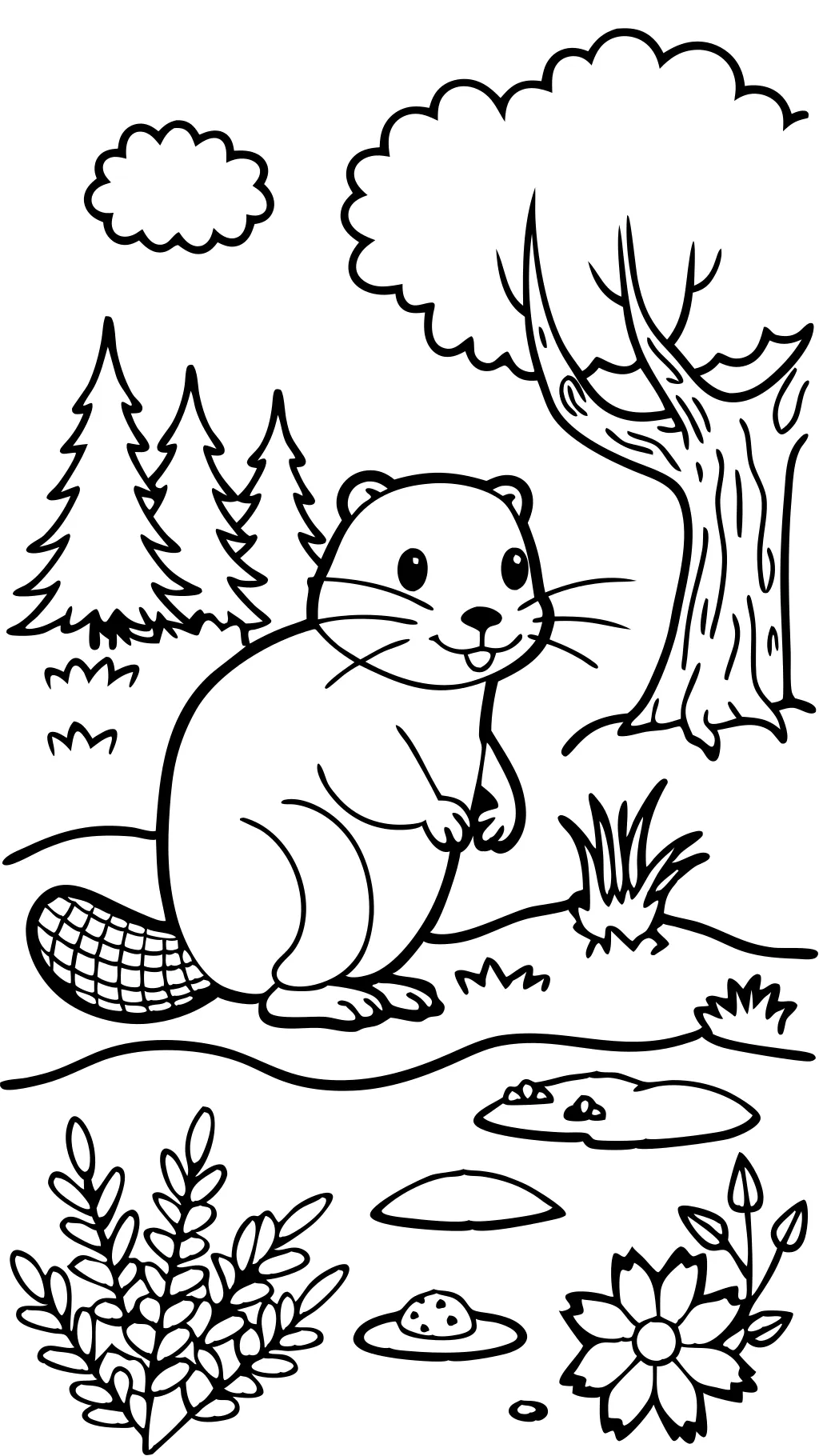 beaver coloring pages